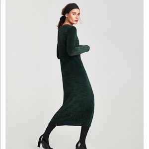 MOVING SALE! Zara green chenille dress